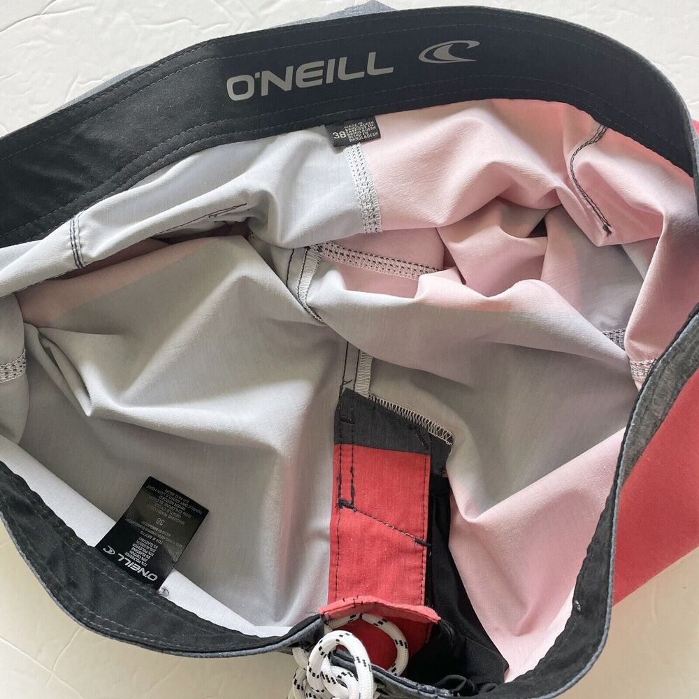 O'Neill Shorts Mens Size 38 Red Board Swim Athleisure Spring - Picture 7 of 9